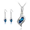 thumbnail image 2 of Zhaomeidaxi 2Pcs/Set Jewelry Sets for Women Faux Crystal Necklace Earrings Set Jewelry for Women, Wedding Party Pendant and Earring Sets, 2 of 3