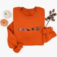 thumbnail image 3 of Women Spooky Season Sweatshirt Embroidered Solid Color Halloween Pullover Casual Long Sleeve Fall Holiday Top, 3 of 3