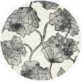 thumbnail image 2 of Safavieh Dip Dye Lilibeth Distressed Area Rug, Ivory/Light Gray, 7' x 7' Round, 2 of 8