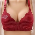 thumbnail image 1 of LOVZFMLL Bras for Women Woman's Comfortable Breathable Bra Underwear No Rims Wine L, 1 of 3