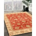 thumbnail image 2 of Ahgly Company Indoor Square Abstract Scarlet Red Oriental Area Rugs, 7' Square, 2 of 6