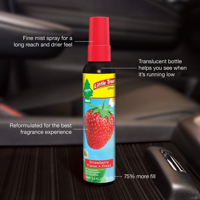 Little Trees Air Freshener Spray Strawberry 3.5 fl oz. - Walmart.com