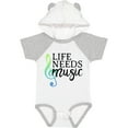 thumbnail image 3 of Inktastic Life Needs Music- ocean colors Boys or Girls Baby Bodysuit, 3 of 5