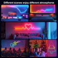 thumbnail image 4 of shiyou-Led Neon Rope Lights Strip: 6.56ft/2m Smart Flexible Diffused Flow Bendable DIY Led Neon Strip with Control App for Bedroom Gaming Room, 4 of 4
