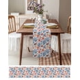thumbnail image 6 of Table Runner Dresser Scarf 13 x 72 Inch Summer Watercolor Style Orange Ocean Starfish Coral Table Runners Non-Slip Heat Kitchen Dining Table Decor for Indoor Outdoor Home Party Decoration, 6 of 7