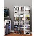 thumbnail image 3 of DVD Storage Shelf with Adjustable Shelves, 8-Tier Modern Media Tower for CDs, DVDs, Video Games, DVD Rack Cabinet Organizer for Living Room, Bedroom, Office, 3 of 6