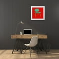 thumbnail image 3 of PI Studio 15x15 White Modern Wood Framed Museum Art Print Titled - Mid Century Chair III, 3 of 4
