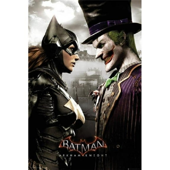 GB Eye XPE160387 Batman Arkham Knight - Batgirl & Joker Poster Print, 24 x 36