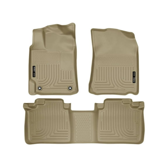 Husky Liners 98903 Weatherbeater Floor Mats Fit 2012-2017 Toyota Camry - Front/2nd Seat - Tan