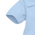 thumbnail image 4 of Mifsaly Baby Boys Girls Bodysuits Short Sleeve Collar Bodysuit with Button Front & Bottom Snap Toddler Infant Solid Color Soft Cotton Casual Outfits, 4 of 5