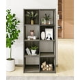 thumbnail image 5 of 8 Cube Bookcase and Bookshelf, Freestanding Display Storage Shelves, Wooden Book Organizer for Living Room, Bedroom, Kids Room, Grey, 5 of 6