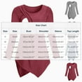 thumbnail image 3 of Breastfeeding Shirts for Women Loose Long Sleeve Nursing Tunic Tops Stretchy Comfy Crew Neck Maternity Blouse, 3 of 4