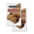 thumbnail image 4 of A-frame Sidewalk Homemade Egg Rolls 24" x 36" Double Sided A-Frame Sidewalk Sign, Includes 2 Installed Vinyl Decals | Foldable Portable White Signicade Sandwich Board Signs, 4 of 5