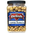 thumbnail image 2 of Gourmet Toffee Coated Peanuts by Its Delish - 2.5 LBS Jumbo Reusable Container Jar - Sweet Crunchy Caramelized Nuts Snack, 2 of 5