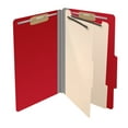 thumbnail image 6 of 25 Pt. Pressboard Classification Folders, 2/5 Cut ROC Top Tab, Legal Size, 2 Dividers, Red (Box of 10), 6 of 8