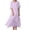Purple, variant on Wdgfv Women's Summer Tiered Layered Linen Maxi Dress Flowy Casual Loose Cotton Short Sleeve Wedding Long Dress Blue L