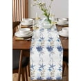 thumbnail image 3 of Table Runner Dresser Scarf 14 x 72 Inch Coastal Nautical Ocean Starfish Coral Shell Seahorse Table Runners Non-Slip Heat Kitchen Dining Table Decor for Indoor Outdoor Home Party Decoration, 3 of 7