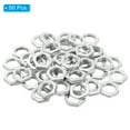 thumbnail image 3 of Uxcell M14x1.0 Steel Hex Nuts 50 Pcs Metric Thread Zinc Plated Finished Hardware Nuts Screw Bolt Fasteners 4mm Tall, 3 of 5