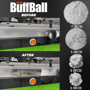 Flitz Buffer Grinder Polisher Buffing Ball Pads Combo Pack, Buffing Pads for Drill, Body Repair Polishing
