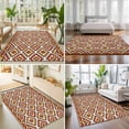 thumbnail image 4 of 3'x5' Area Rugs, Boho Indoor Outdoor Area Rug for Living Room Bedroom, Abstract Geometric Ethnic Bohemia Textured Washable Bathroom Rugs Kitchen Floor Carpet Mats Home Decor Aesthetic, 4 of 8
