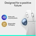 thumbnail image 2 of Logitech Ergo M575S Wireless Trackball Mouse, Wireless Ergonomic Mouse with Bluetooth and Encrypted Dongle, Comfortable Thumb Control, Precise and Smo, 2 of 9