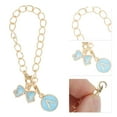 thumbnail image 4 of Unique Bargains 1 Pc Chain Bow Letter A Water Cup Pendant for Travelling Blue Alloy, 4 of 5