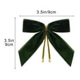 thumbnail image 2 of Tyidzon 24Pcs Velvet Bows Christmas Tree Ornaments Vintage Velvet Ribbon Bows for Tree Garland Wreath Gift Wrapping Crafts Wedding Party Twist Tie Bows for Treat Bags Home Xmas Decor, 2 of 9