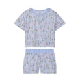 thumbnail image 3 of Wonder Nation Girls Tank, Short Sleeve Top, Sleep Shorts and Sleep Pant Pajama Set, 4-Piece, Sizes 4-18, 3 of 8