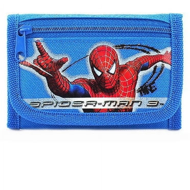 Marvel Men's Novelty Trifold Wallet, Blue