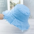 thumbnail image 3 of relayinert Stylish Sun Protection Bucket Hat For Outdoor Activities Stylish Protection Easy To Wear Caps blue 1Set, 3 of 6