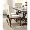 thumbnail image 2 of Ensemble de Salle à Manger Traditionnel Moderne 5 Pcs Table Extensible 4 Chaises Rembourrées Finition Cerisier Mobilier en Bois Formel, 2 of 7