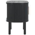 thumbnail image 6 of SAFAVIEH Tealla Contemporary Tambour Door Nightstand,Black/Gold, 6 of 14
