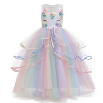 Princess Unicorn Dress Up for Little Girls Birthday Dresses Party Costumes