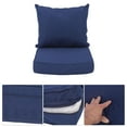 thumbnail image 3 of Outdoor Chair Cushion Set, Waterproofing Fade Resistants Patio Furniture Deep  and Backrest Cushion Set with Removable Cover for Pation Furniture Garden Beach, 3 of 7