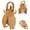 Light Brown, variant on Plush Beetle Backpack Brown Insect Design Soft Lifelike Beetle Stag Bag for Women (Light Brown)
