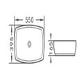 thumbnail image 2 of DROP Bath and Kitchen DR091069 Bathroom Vessel Sink, 2 of 3