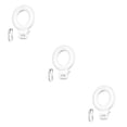 thumbnail image 2 of Tholdsy USB Rechargeable LED Ring Light Cellphone Portable Lamp Video Makeup Cordless Clip-on Lighting Desktop Circle Travel Blanco 3piezas, 2 of 6