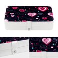 thumbnail image 4 of Valentine's Day Bracelet Holder Jewelry Box Organizer PU Leather with Removable Compartment Portable, 4 of 6