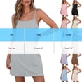thumbnail image 3 of BUIGTTKLOP Nightgowns for Women Sleeveless Sleepshirts Spaghetti Strap Nightdress Square Neck Soft Sleepwear, 3 of 6