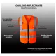 thumbnail image 4 of Chaleco Seguridad Industrial Brigadista Reflectante 20 Pzas, 4 of 7