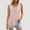 Pink, variant on Otvok Summer Vest Women Solid Color Round Neck Sleeveless Casual Tee Tops Tank