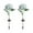 E, variant on 2 Pack Solar Flower Lights Outdoor, 20LED Warm White & Flashing Modes, 26.77in Plastic Stem with 140MAH Solar Panel, 600MAH Battery Lasts 8-12Hrs, Waterproof for Garden Patio Christmas Decor