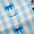 thumbnail image 5 of Manfei Blue Coquette Bowtie Blackout Curtains Set of 2 (38x54 Each),Modern Geometric Stripe Living Room Curtains, 5 of 6