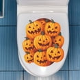 thumbnail image 4 of SLYNSHome Halloween Pumpkin Sticker,Waterproof Toilet Lid Sticker Decals Halloween Party Decor DIY Party Supplies, 4 of 6