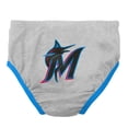 thumbnail image 4 of Infant Blue/Heather Gray Miami Marlins Little Slugger Two-Pack Bodysuit Set, 4 of 5