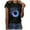 Black, variant on Dyfzdhu Womens Graphic T Shirts Juniors Short Sleeve Sunflower Graphic Tees Casual Crew Neck Summer Tunic Tops Gray
