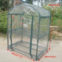 Warm Greenhouse,Portable Greenhouse,Mini Portable Garden Green House Warm Greenhouse Flower Plants Gardening Outdoor(Bracket Not Included)