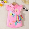 thumbnail image 2 of Little Kids Girl Summer Outfit Sleeveless Tied Flower Print Cami Tank Tops Elastic Pants Toddler 2Pcs Clothes Set Girls Summer Set 1-3 Years,9-12 Months, 2 of 9