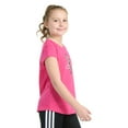 thumbnail image 4 of Girls 8-20 adidas Cap Sleeve Tee Color: Aqua Size: LARGE, 4 of 4
