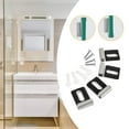 thumbnail image 6 of deevoka 4 Pieces Stainless Steel Mirror Clips Heavy Retainer Clips for Wall Mounting Black L, 6 of 9